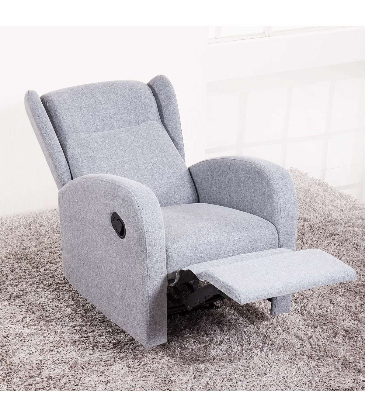 Sillón Relax Modelo Home Bali Orejero Textil Gris Perla, 97cm(alto) 70 Cm(ancho) 77 Cm(fondo)_5