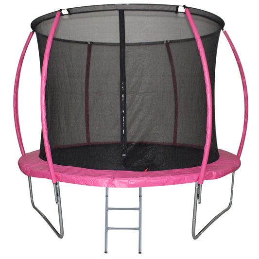 Homcom Trampolín De Exterior Multiuso Con Red Seguridad Y Escalera Carga 100kg_0