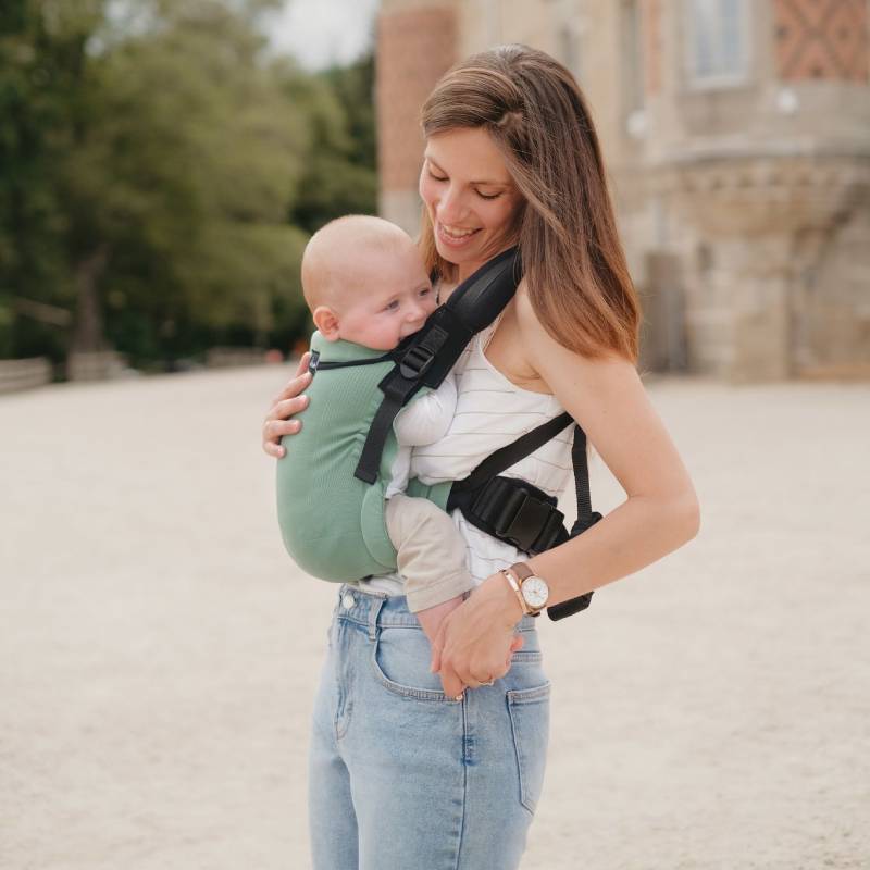 Mochila Evolutiva Portabebés, My Néo Néobulle Vert_1