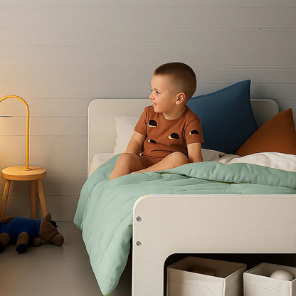 Edredón De Algodón Orgánico Verde_1