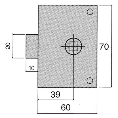Picaporte Ucem  234-hz/60_1