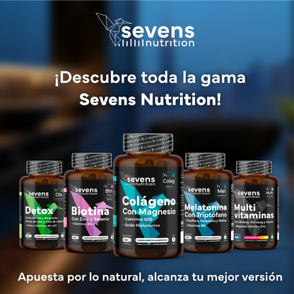 Biotina 10.000 Mcg + Colágeno Marino Con Magnesio. Sevens Nutrition.cabello, Piel, Uñas Y Articulaciones_5