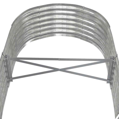 Jardinera Arriate Acero Galvanizado Plata 152x80x36 Cm_4