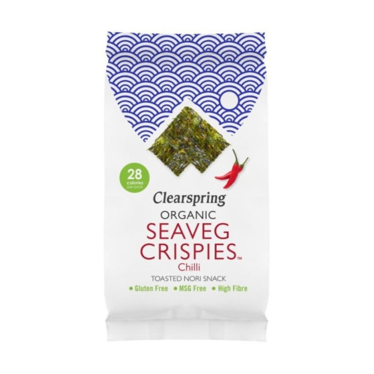 Snack de algas Nori Chilli Bio Clearspring 4 g