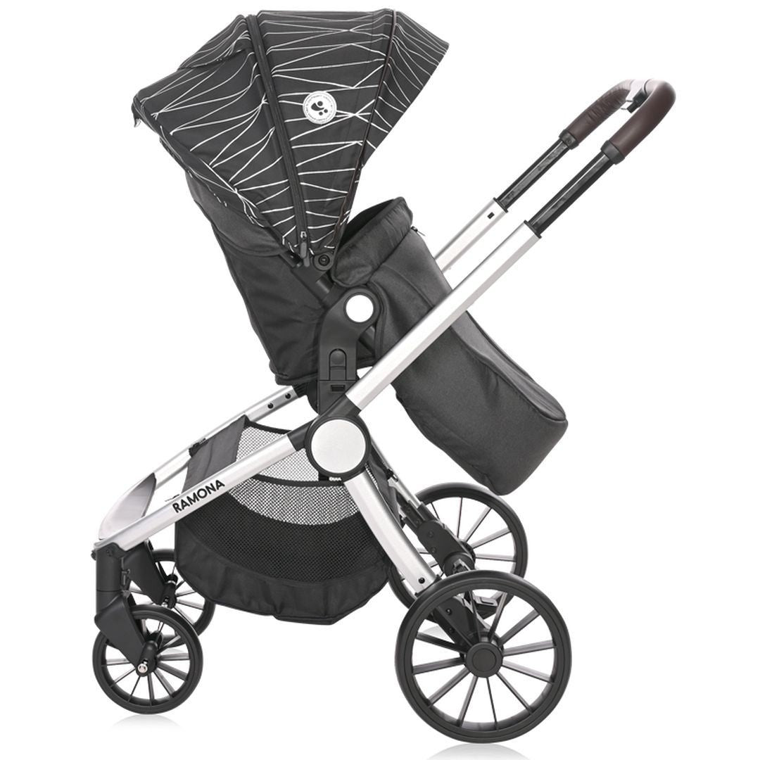 Carrito De Bebé Ramona Trío Capazo Duro Silver Stripe_3