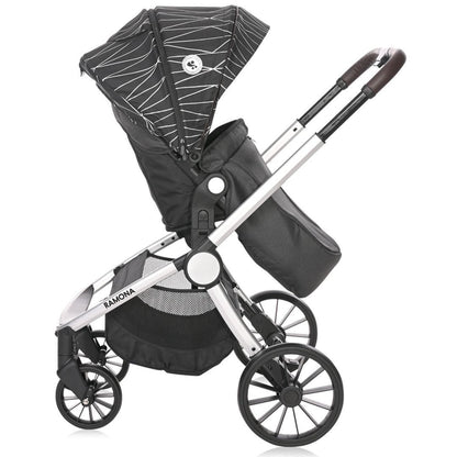 Carrito De Bebé Ramona Trío Capazo Duro Silver Stripe_3