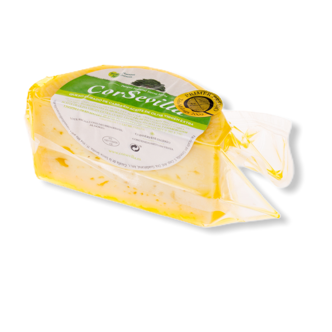 Queso Curado De Cabra En Aceite De Oliva Virgen Extra 350 grs aprox_0