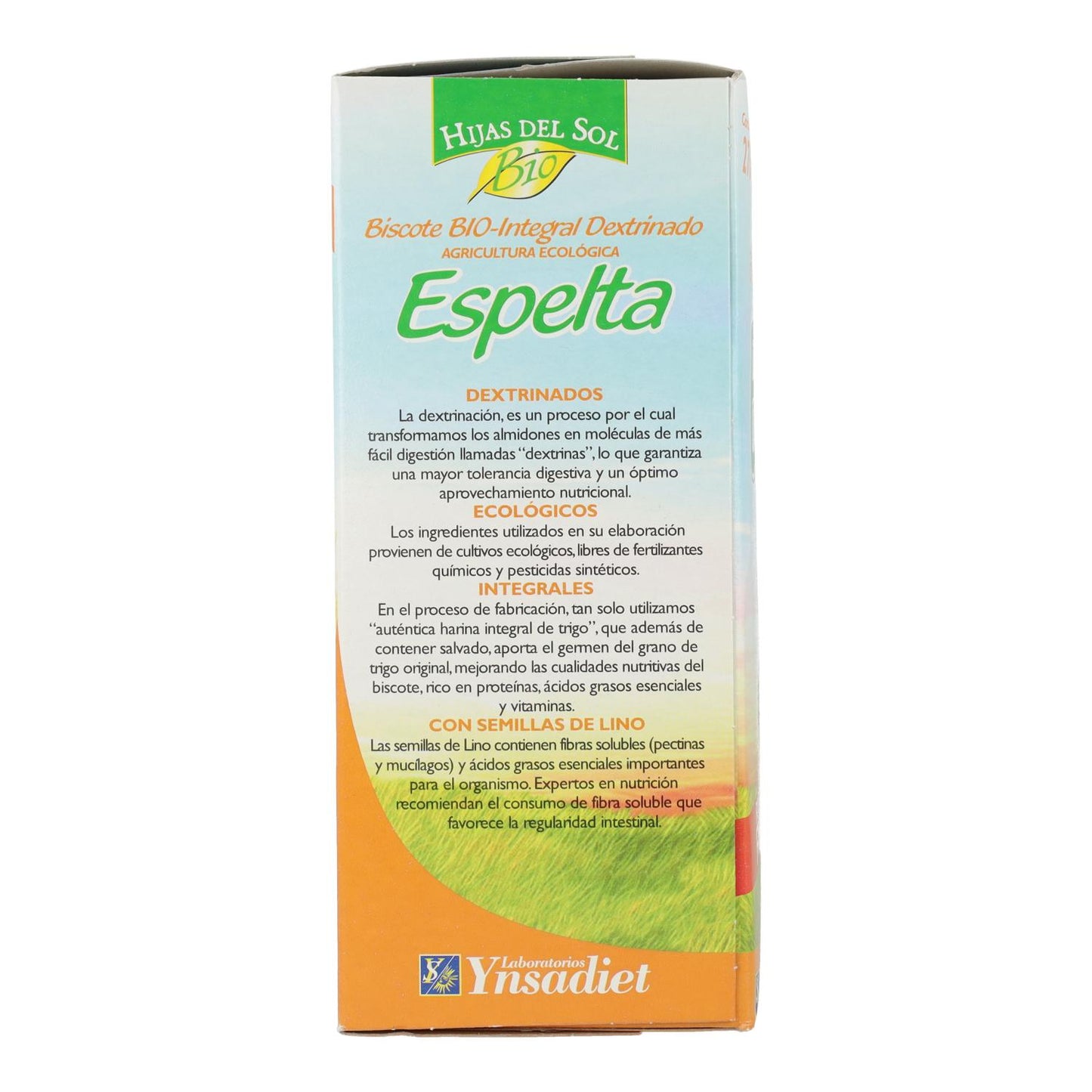 Pão de Espelta Dextrinado Biológico Ynsadiet 270 Gr