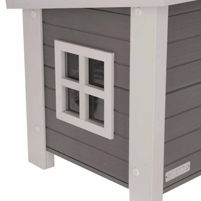 Kerbl Caseta Para Gatos Eco Eli Gris Y Blanco 57x45x43 Cm_1