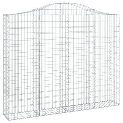 Cestas Gaviones 2 Uds Forma De Arco Hierro 200x30x160/180 Cm_2