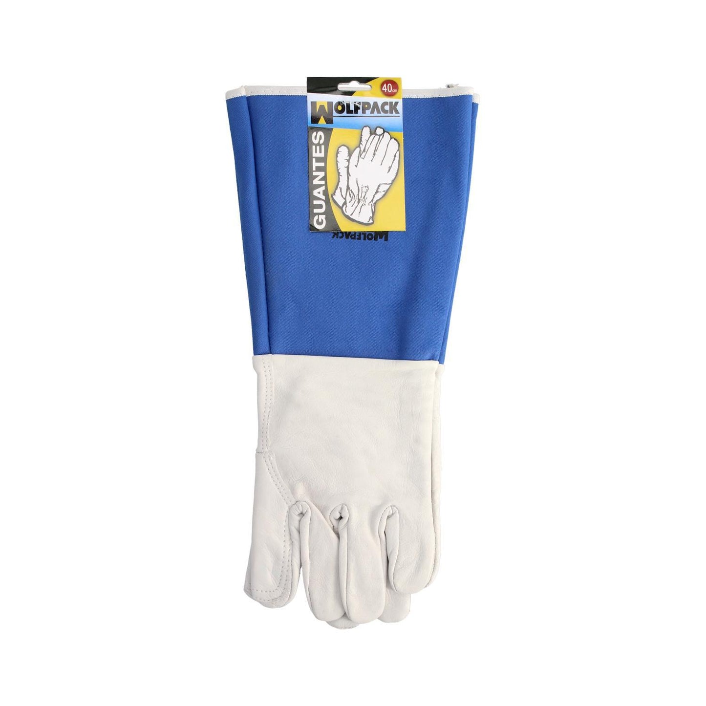 Guantes Piel Serraje Largos 40 Cm. Guante Resistente, Guante Comodo, Guantes De Trabajo, (par)_3