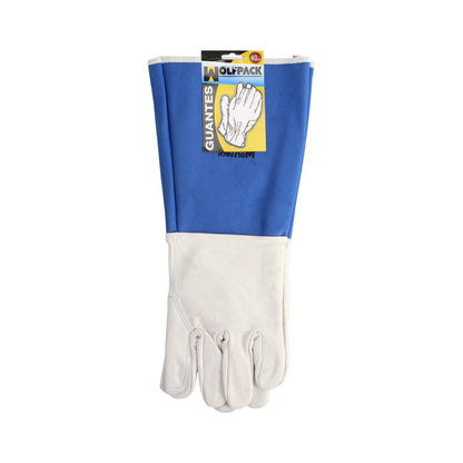 Guantes Piel Serraje Largos 40 Cm. Guante Resistente, Guante Comodo, Guantes De Trabajo, (par)_2