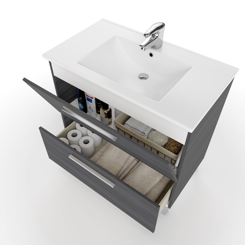 Mueble De Baño Urban Melamina, Blanco, 80 X 80 X 46cm_5