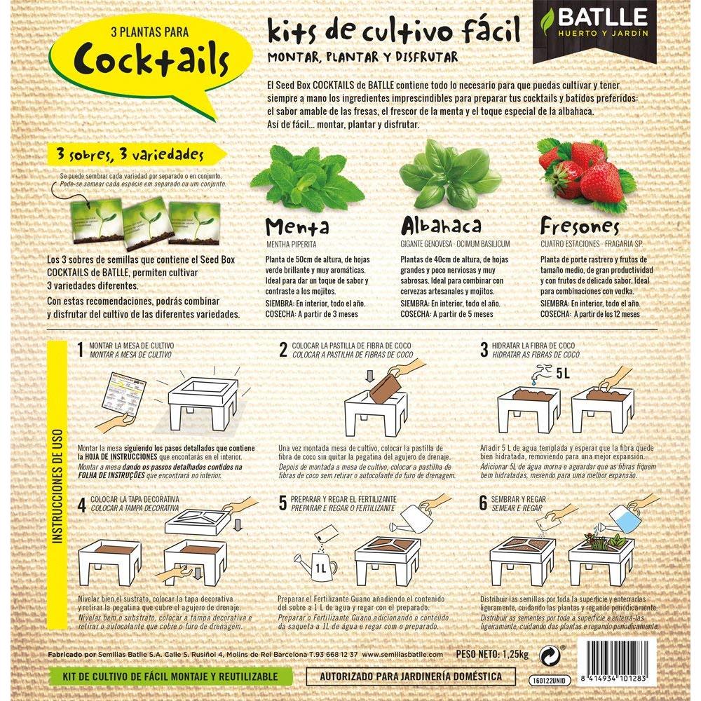 Kit de autocultivo Cocktails Seed Box Batlle