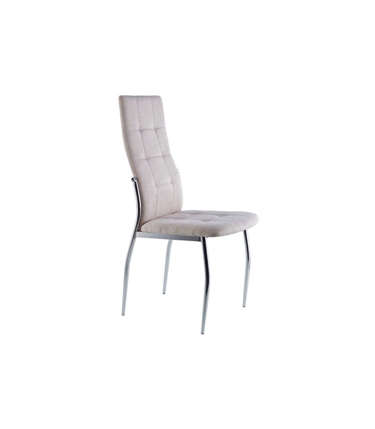 Pack 4 Sillas Diana Tapizado Textil Beige, 100 Cm(alto)44 Cm(ancho)57 Cm(largo)_0