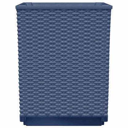Jardineras 2 Uds Polipropileno Azul Gris 30x30x37 Cm_4