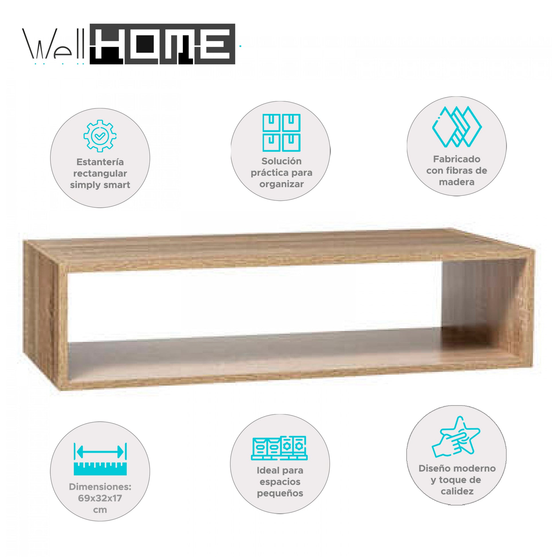 Wellhome Estante Rectangular Mix Nature_1