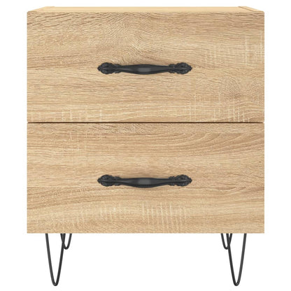 Mesita Noche 2 Uds Madera Ingeniería Roble Sonoma 40x35x47,5 Cm_4