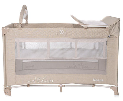 Cuna De Viaje Noemi Plus (2 Niveles) Fog Beige_1