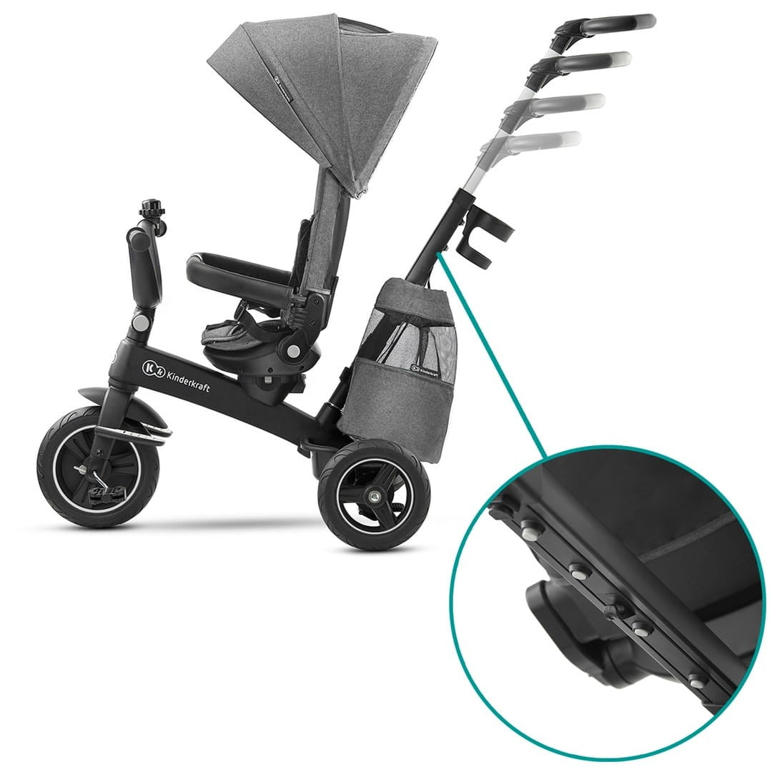 Triciclo Infantil Bidireccional Easytwist Platinum Grey_3