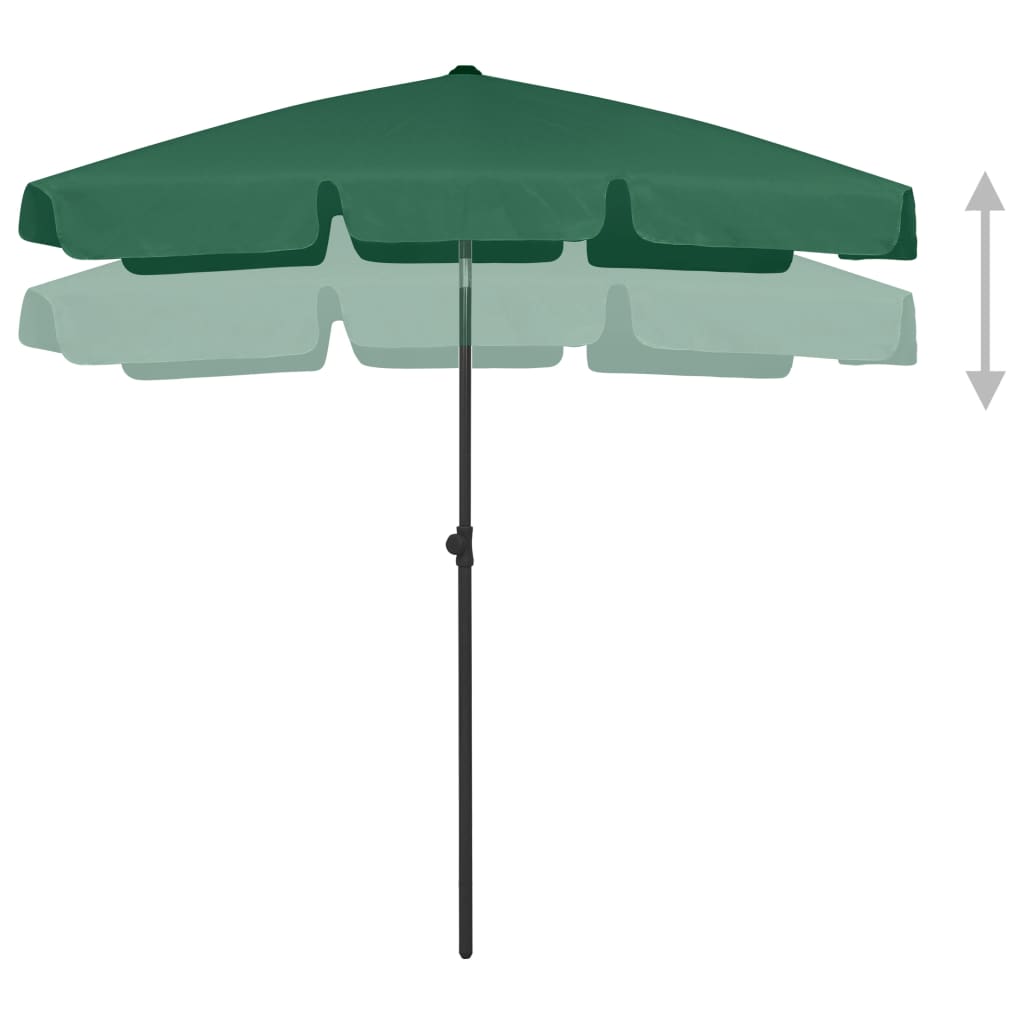 Sombrilla De Playa Verde 180x120 Cm_1