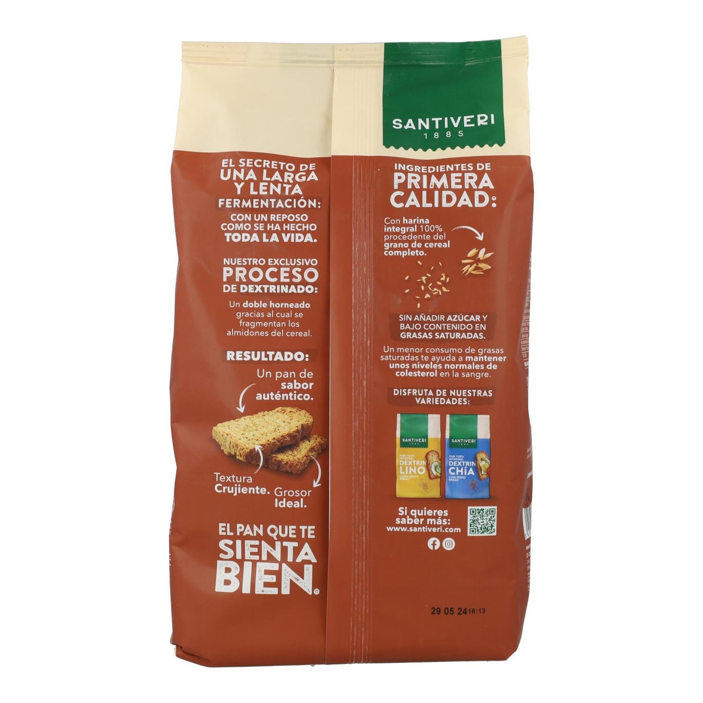 Pão de Dextrina tradicional de Santiveri 300 g
