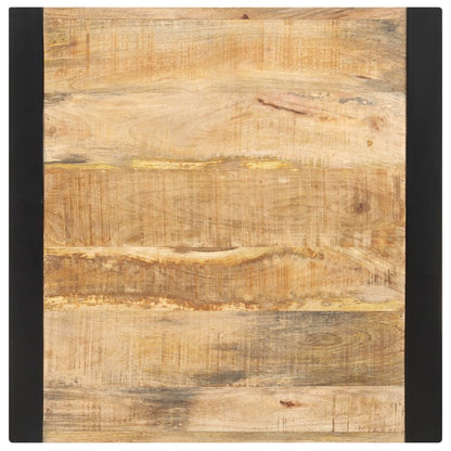 Mesa De Comedor Madera Maciza De Mango Rugosa 60x60x75 Cm_2