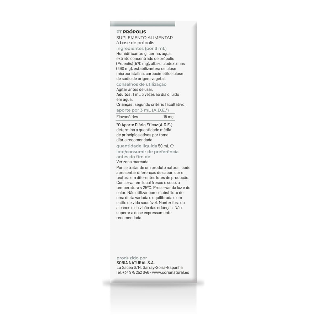 Extrato de Própolis S. XXI Soria Natural 50 ml