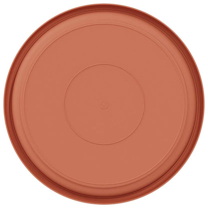Bandeja Redonda Para Flores 6 Uds. Rojo Ladrillo Ø 27 X 2,5 Cm_5
