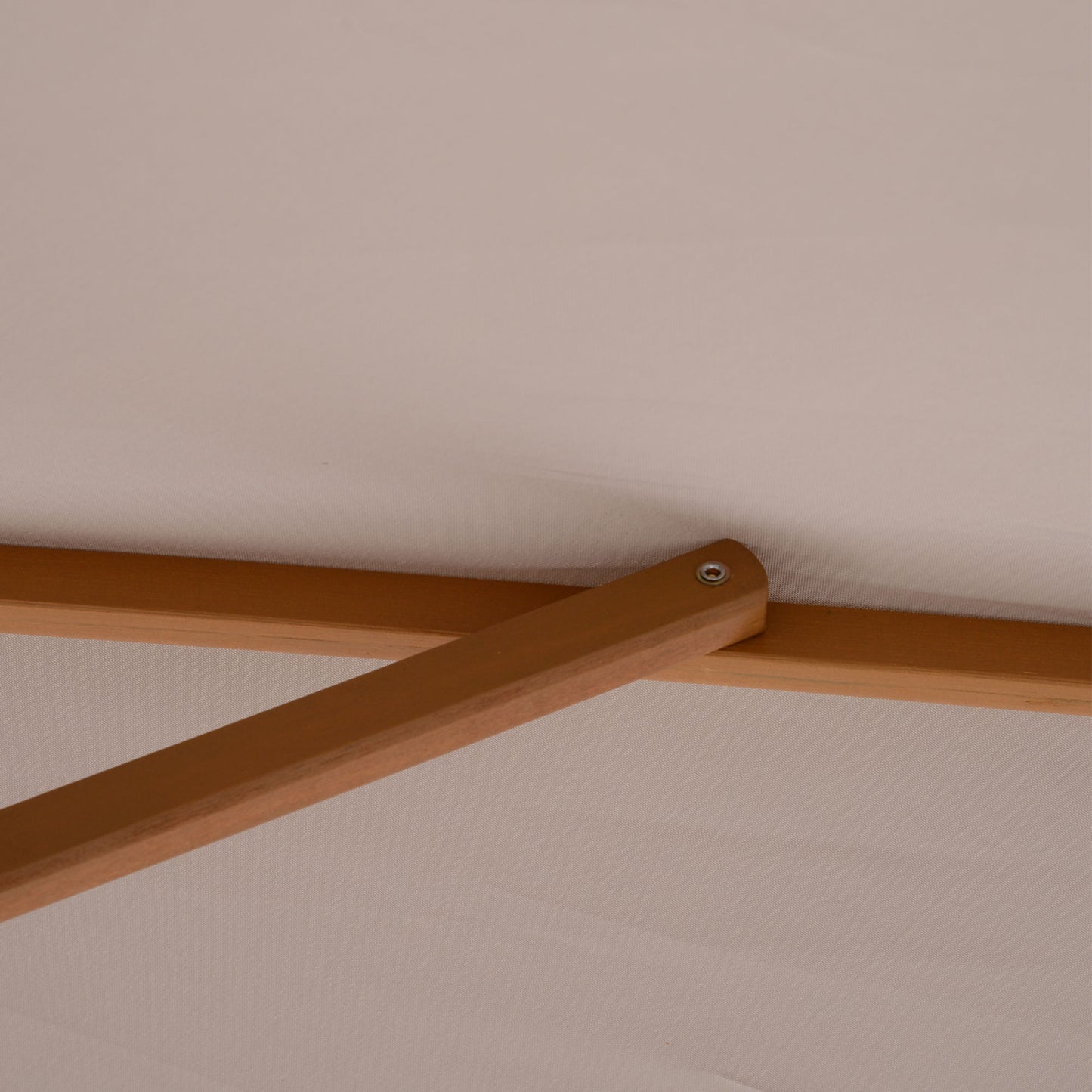 Outsunny Sombrilla Jardín 3x2 M Con Mástil De Madera Y Sistema De Polea Gris_4