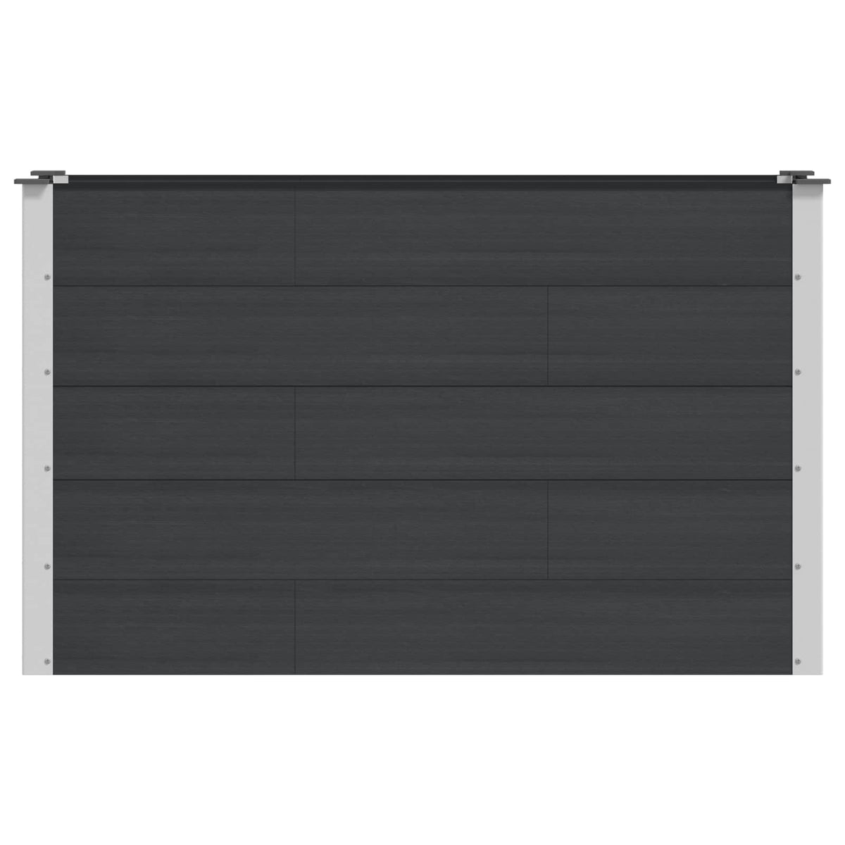 Arriate Elevado Negro 150 X 50 X 91 Cm Wpc Y Aluminio_2