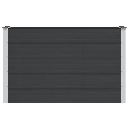 Arriate Elevado Negro 150 X 50 X 91 Cm Wpc Y Aluminio_2