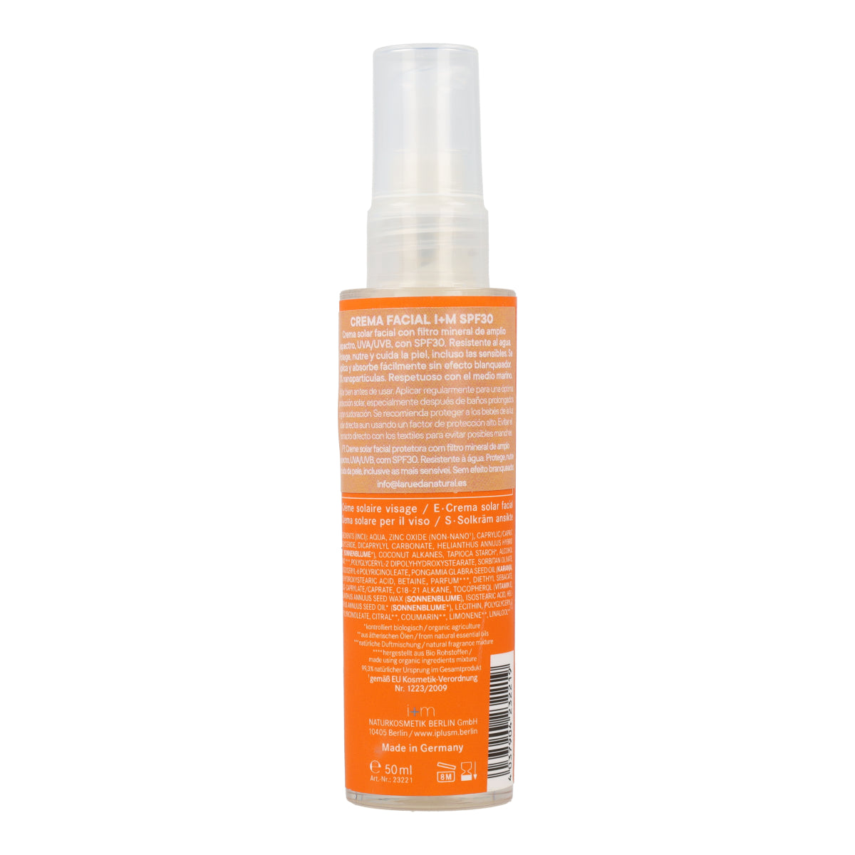 Protector solar mineral Crema SPF30 I+M 50ml