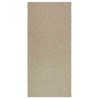 Vidaxl Alfombra Zizur Aspecto Yute Interior/exterior Beige 100x200 Cm_0