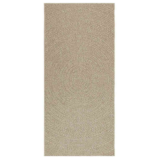 Vidaxl Alfombra Zizur Aspecto Yute Interior/exterior Beige 100x200 Cm_0