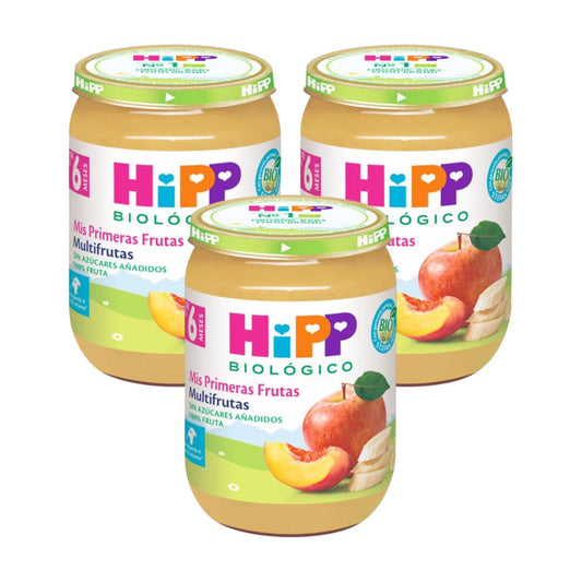 Embalagem x 3 Multifrutas Biológicas Pote Biológico + 6 Meses HiPP 190 g