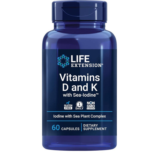 Vitamins D And K With Sea-iodine 60 Caps_0