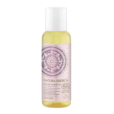 Natura Sibérica gel de banho natural com flores de tundra, tamanho viagem, 50 ml