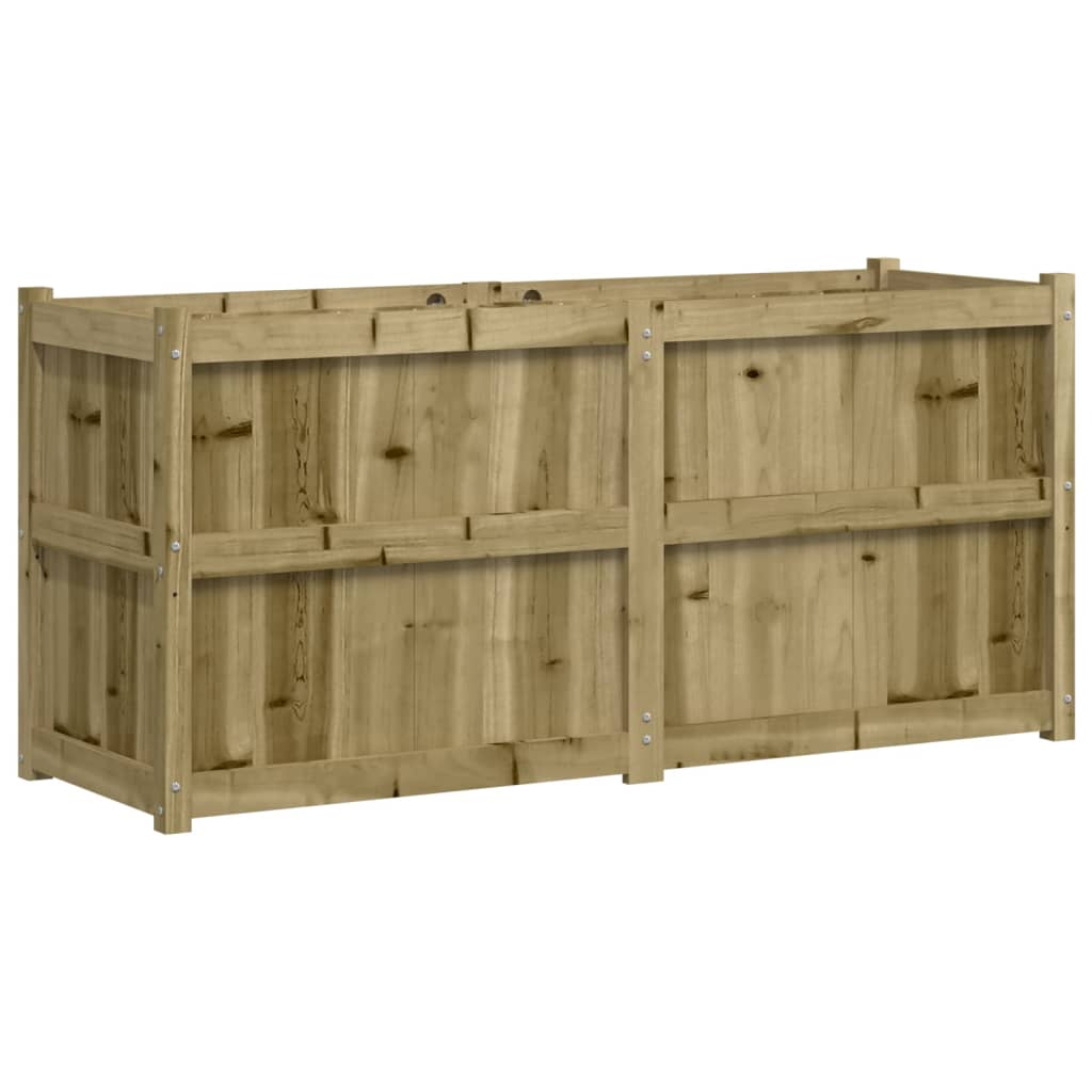 Jardinera De Madera De Pino Impregnada 150x50x70 Cm_0