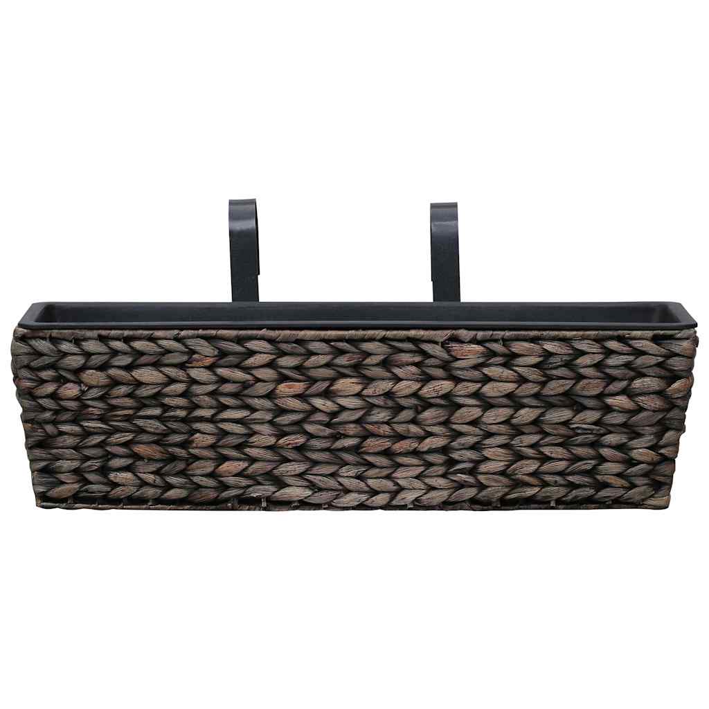 Conjunto De Jardineras 2 Unidades Jacinto De Agua Marrón_5