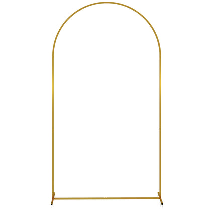 Outsunny Arco De Jardín De Metal Para Rosas Con Recubrimiento En Polvo Dorado_0