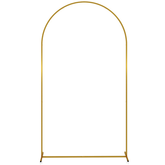 Outsunny Arco De Jardín De Metal Para Rosas Con Recubrimiento En Polvo Dorado_0
