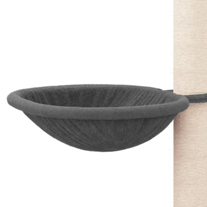 Rascador Para Gatos Con Postes De Sisal Gris Oscuro 94,5 Cm_5