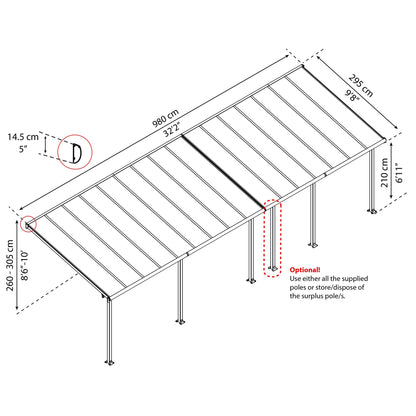 Pérgola anexa Olympia 980x294 branca 