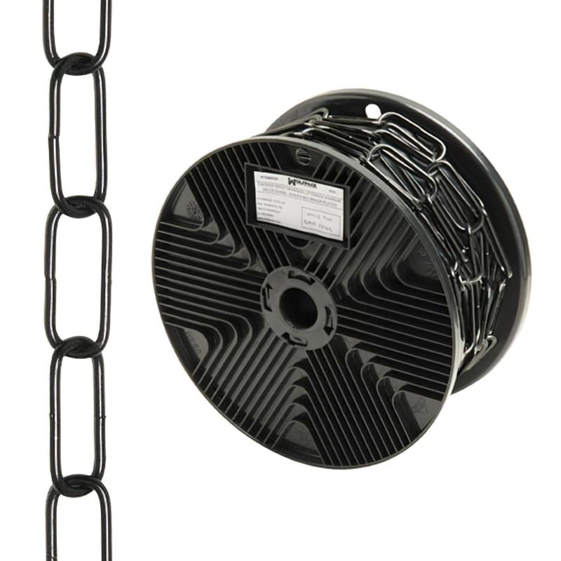 Cadena Decorativa Lisa Negra 3,4x43 Mm. Rollo 20 Metros_0