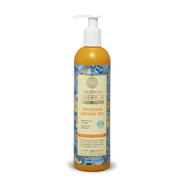 Gel de banho Oblepikha Nutrição e Hidratação Intensiva 400 ml