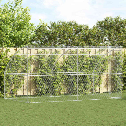 Refugio Para Perros 2 Pcs Plateado 4 X 2 X 2 M_1