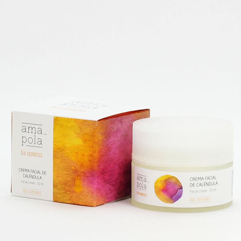 Creme Facial de Calêndula Amapola Biocosmetics 50 ml