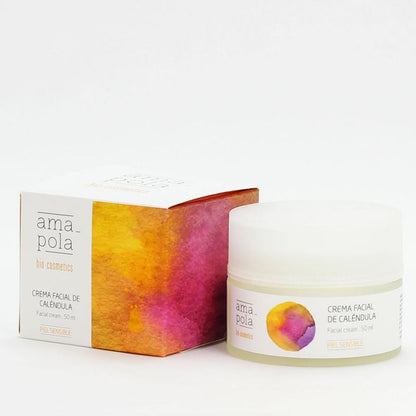 Creme Facial de Calêndula Amapola Biocosmetics 50 ml