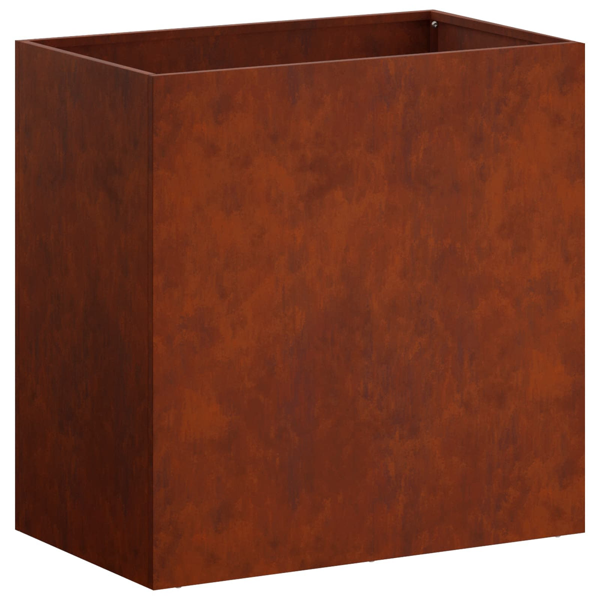 Macetero De Jardín 2 Uds. Oxidado 50 X 30 X 50 Cm Acero Oxidado_3